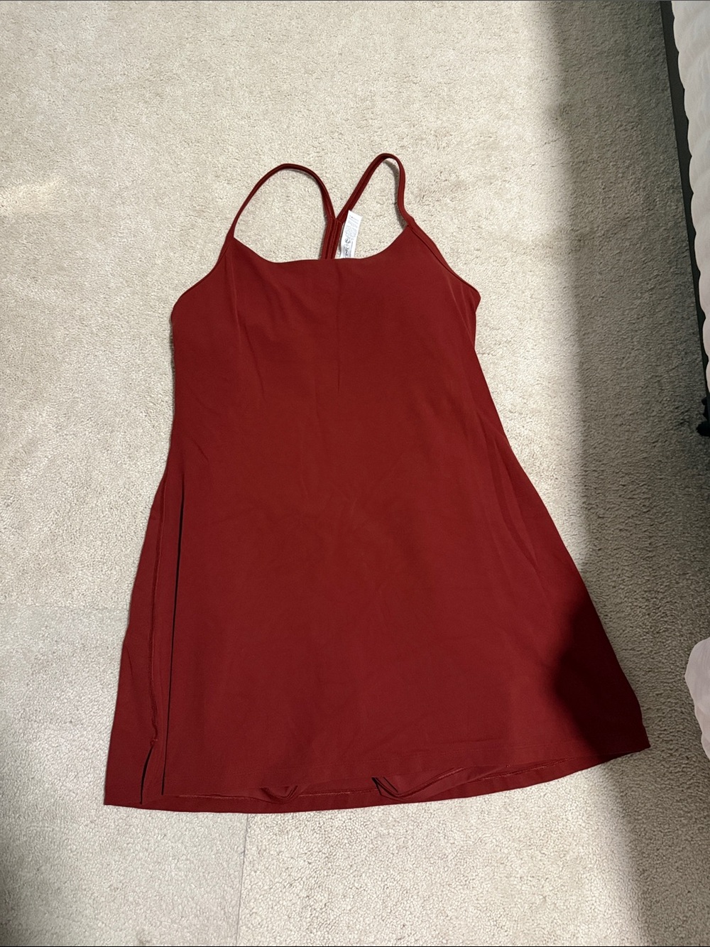 Lululemon - FLOW Y DRESS - size large - brand new tag just fell off - cranberry